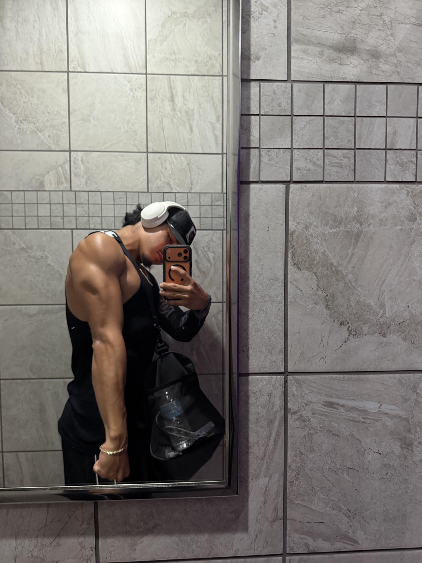 Andrew Contreras after a gym session